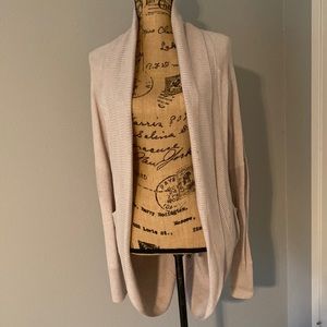 Lululemon shawl neck long sweater.  Front pockets.  Size 6.